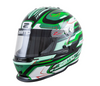 ZAMP Snell CMR2016 Green Karting RZ-42Y Youth Graphic Helmet 