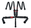 ZAMP Harness 5pt 3" into 2" over Shoulder Latch & Link PULL UP - Black