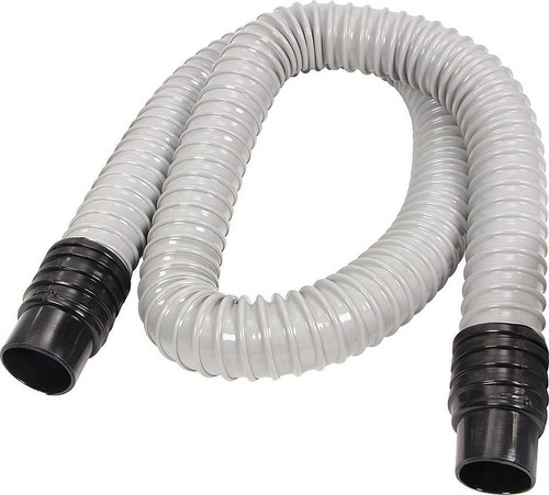 Helmet Air Hose, Cuffs, 4 ft Long, 1-1/4 in Connectors, Rubber, Gray, Each.