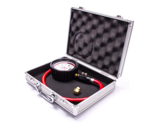 Tire Pressure Gauge, Magnum, Glow in the Dark, 0-15 psi, Analog, 3-1/2 in Diameter, White Face, 1/4 lb Increments, Silver Case.