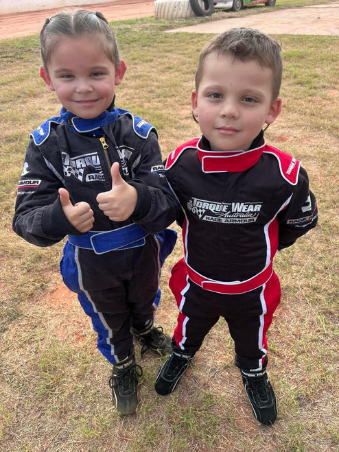 TWA KIDS Race Armour RED T-1000 SFI-1 Layer Suit