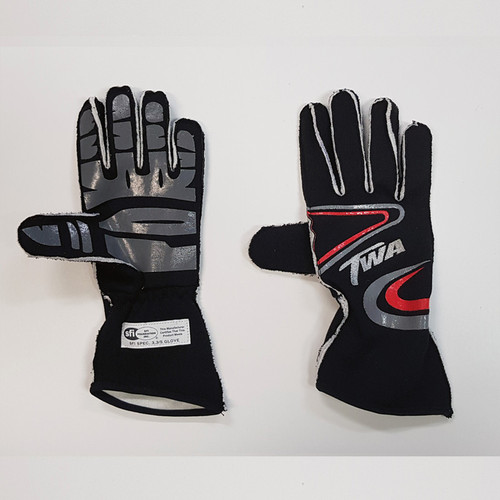 TWA Race Armour Red Gloves