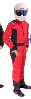 RQP SFI-5 Nomex Double Layer Red Chevron Suit