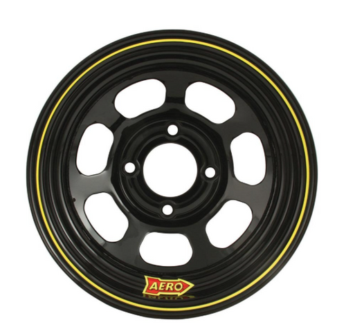 Aero Wheels Bead Lock Black 13x8" / 2"O/S