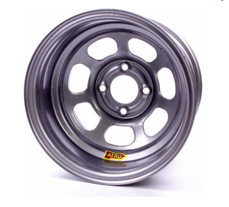 Aero Wheels Non Bead Lock Silver 13x8" / 2"O/S