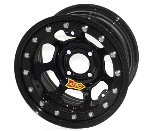 Aero Wheels Bead Lock Black 13x8" / 1"O/S