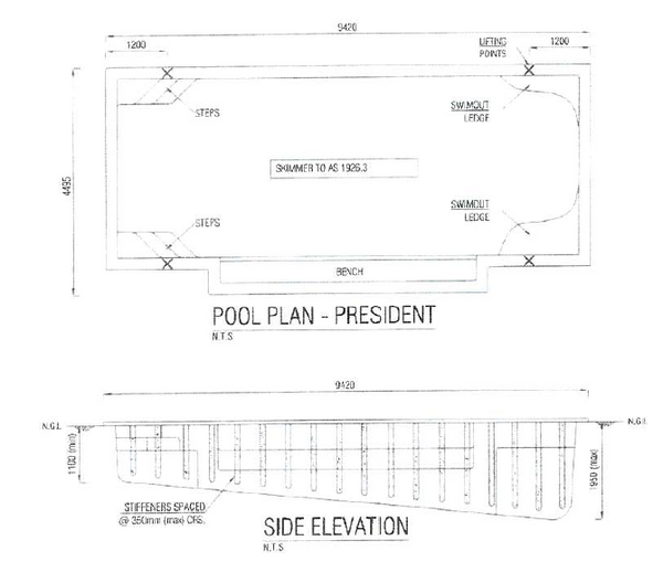 President 9m x 4m Teal Colour (9955)
