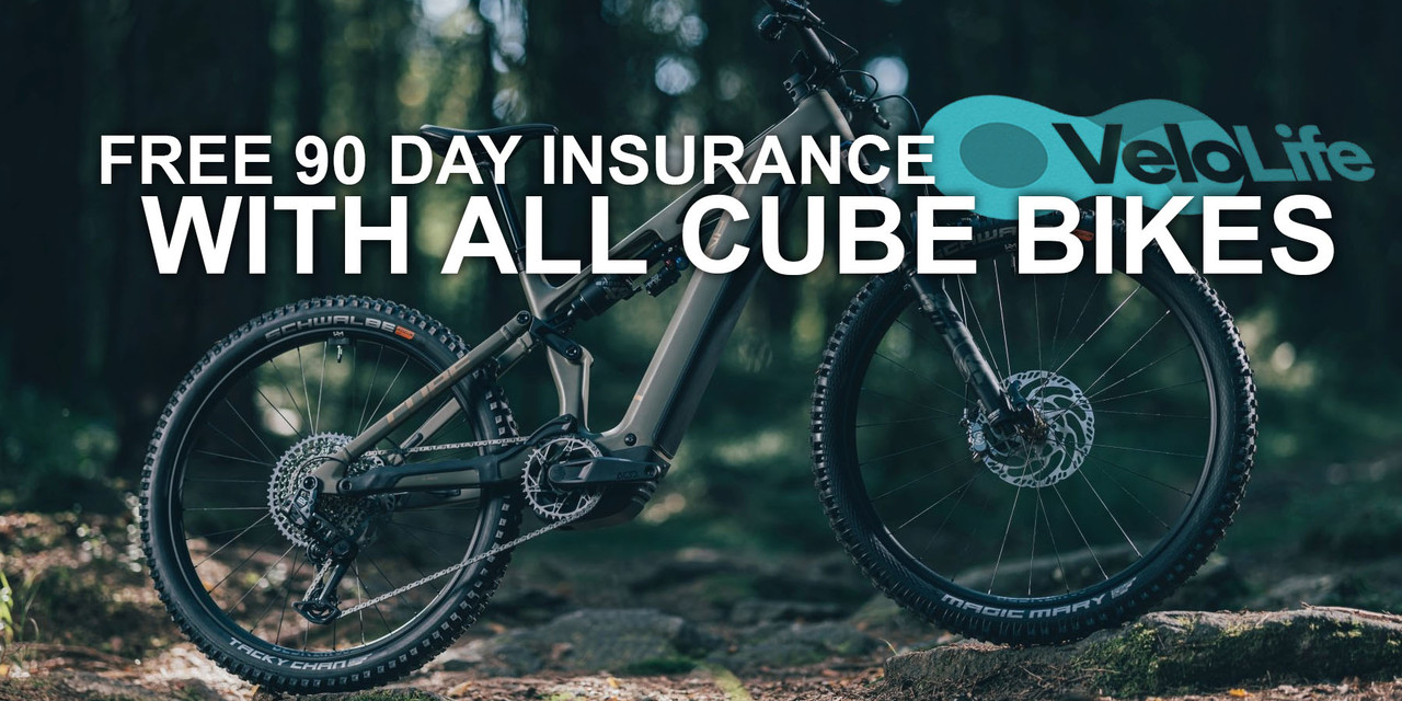 Free 90 Insurance with all Cube Bikes & E-Bikes
