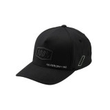 100% Shadow X-FIT Snapback Hat - Black