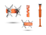 Granite Stash Multi-Tool Steerer Tube Hidden Kit - 30mm - Orange Granite Stash Multi-Tool Steerer Tube Hidden Kit - 30mm - Orange