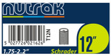 Nutrak 12 x 1.75 - 2.125 inch Schrader inner tube
