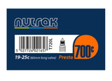 Nutrak 700 x 19 - 25C Presta 60 mm long valve inner tube