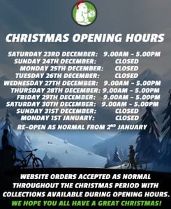 *Customer Notice* Christmas opening hours - MTB Monster