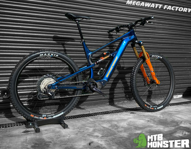 Nukeproof Megawatt Factory... finished in a stunning Kracken blue and sporting Fox Factory suspension! - MTB Monster