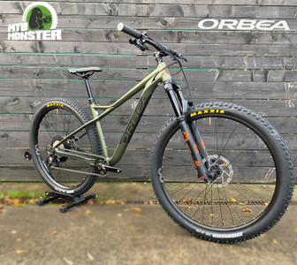 Painted in army green ready to bomb the descents - MTB Monster