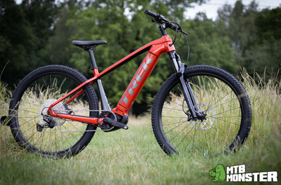 Trek Powerfly 5... finished in Lava/Lithium Grey! - MTB Monster