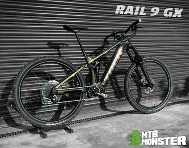 Trek Rail 9 GX... Finished in a stunning Olive colour way - MTB Monster