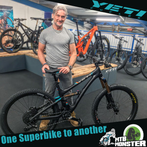 Carl Fogarty... picks up his new Yeti Bike from MTB Monster ! - MTB Monster