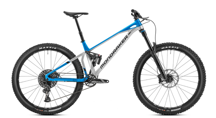 Mondraker Superfoxy 2023 - Gloss Racing Silver/Marlin Blue  