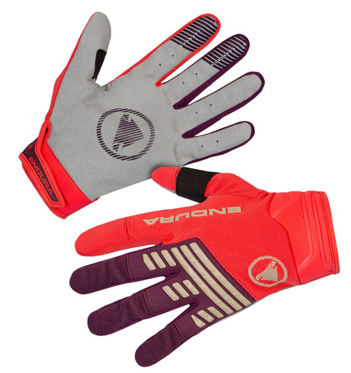 Endura Singletrack  Gloves - Pomegranate