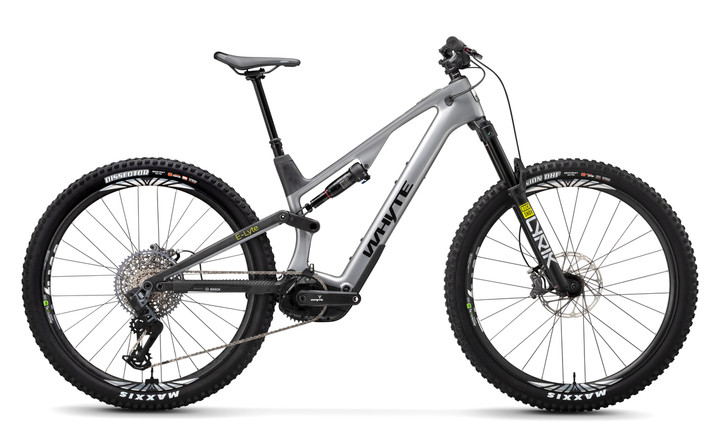 Whyte E-Lyte 150 RSX - 2024 - Gloss Silver With Matt (UD) Carbon