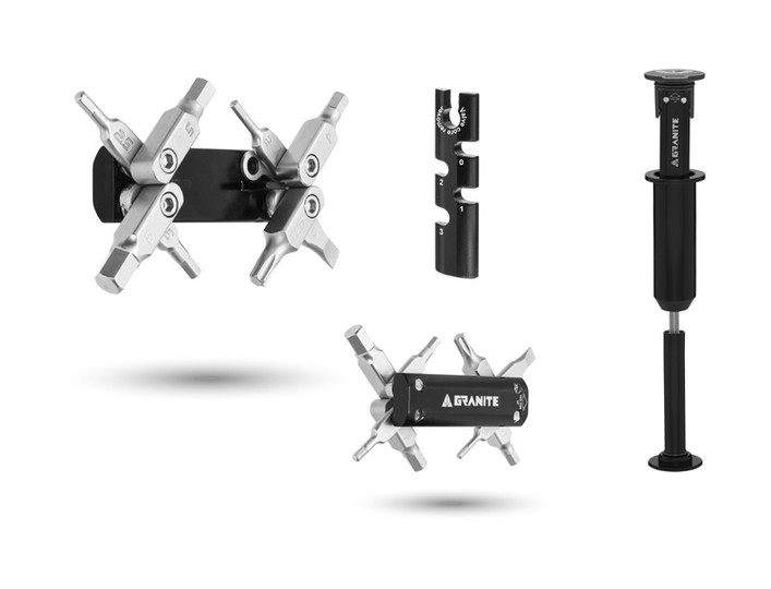 Granite Stash Multi-Tool Steerer Tube Hidden Kit - 30mm - Black Granite Stash Multi-Tool Steerer Tube Hidden Kit - 30mm - Black
