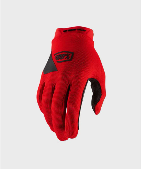 100% Ridecamp Gloves - Red