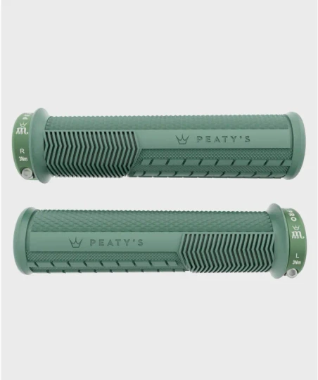 Peaty's Monarch Pro Knurl Grips Thin - Mint