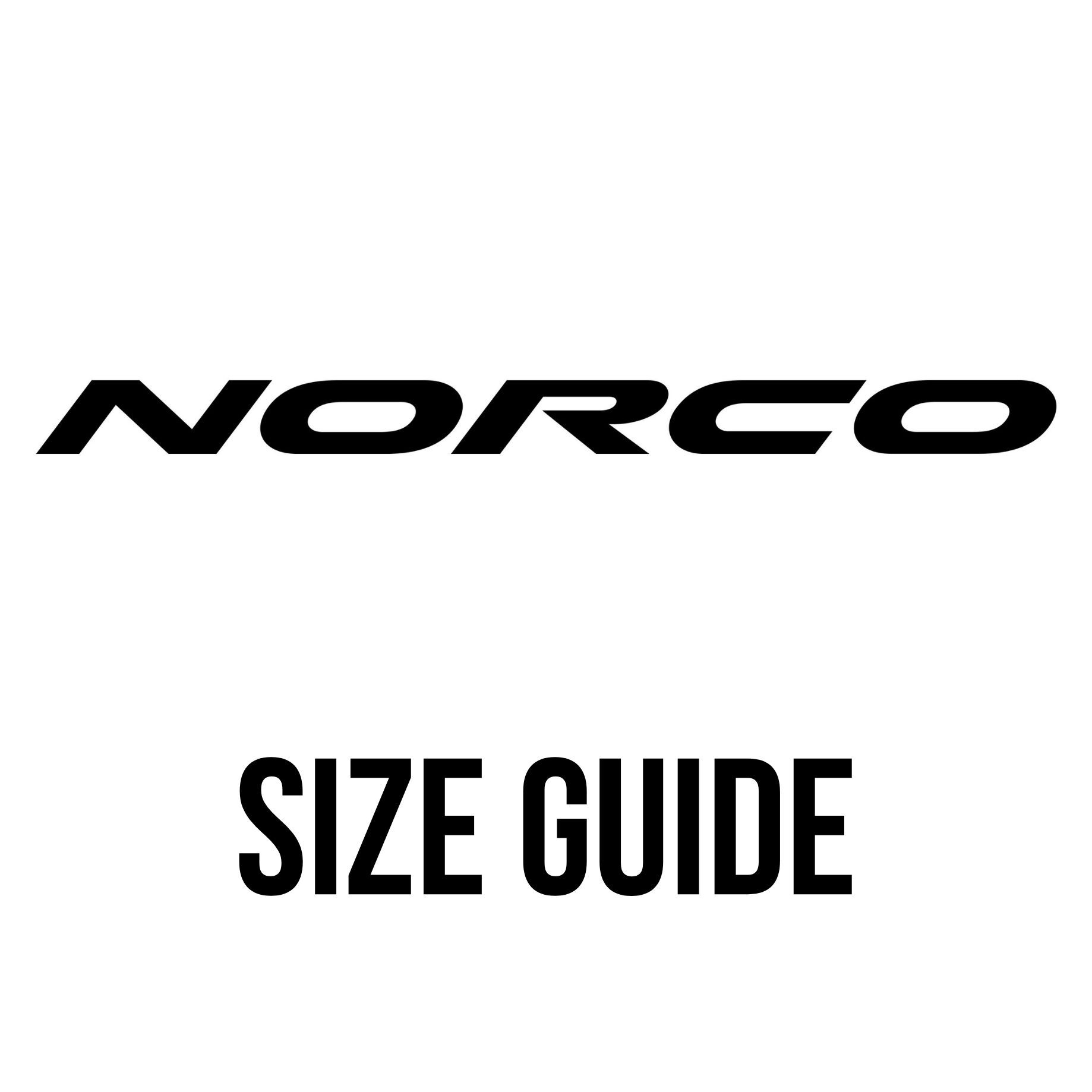 Norco bikes Size Guide