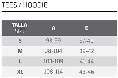 Mondraker Hoodie Sizing