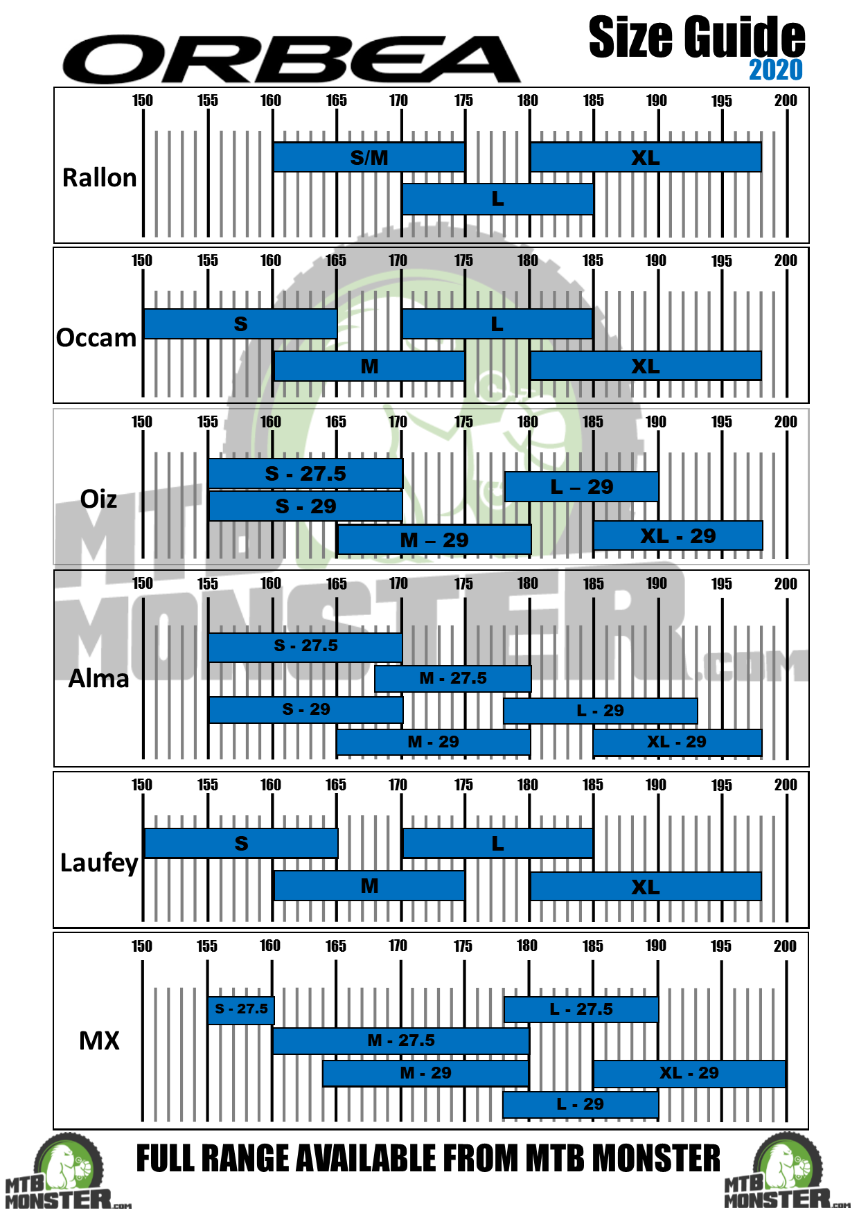 Frame Clothing Size Chart