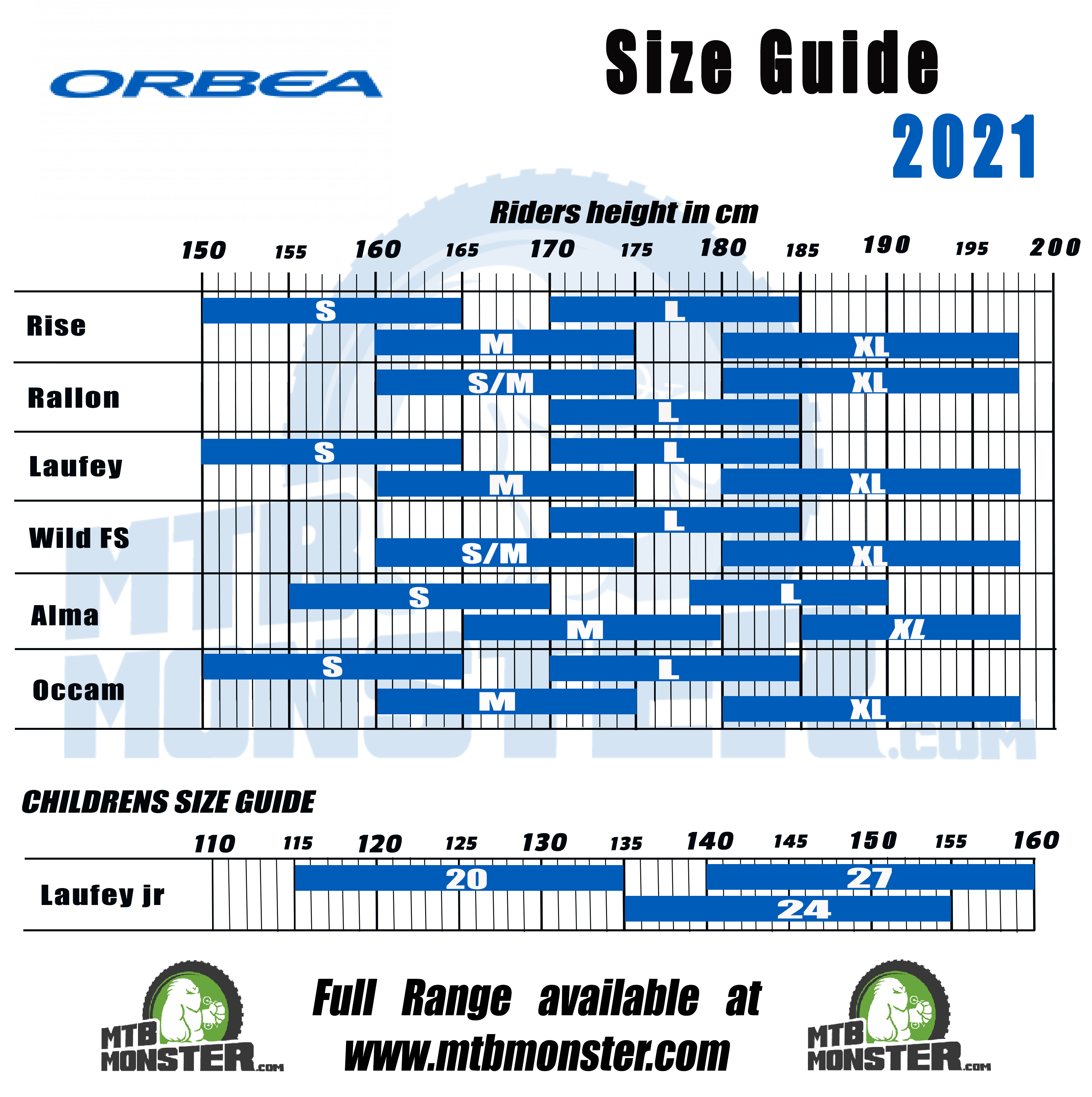 orbea size guide online -