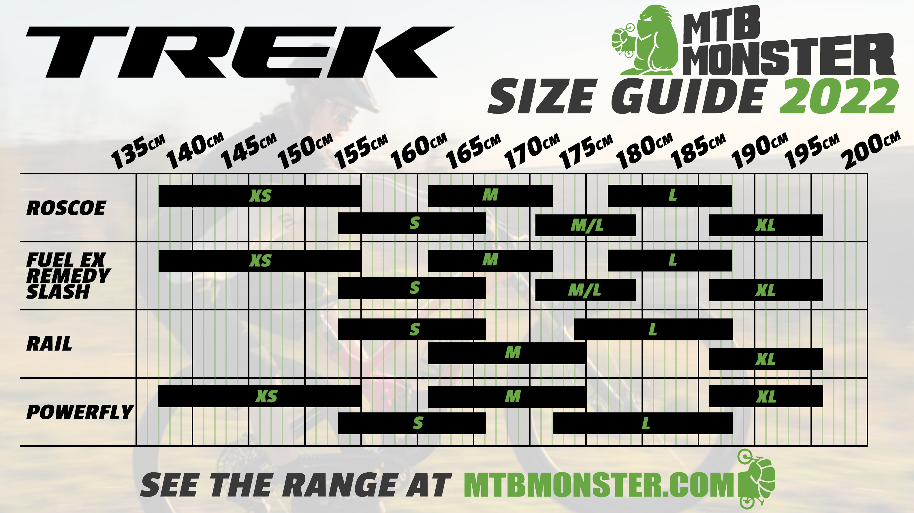 F jl Plak t lland Trek Mtb Size Chart Megjegyz s M r s Szelet