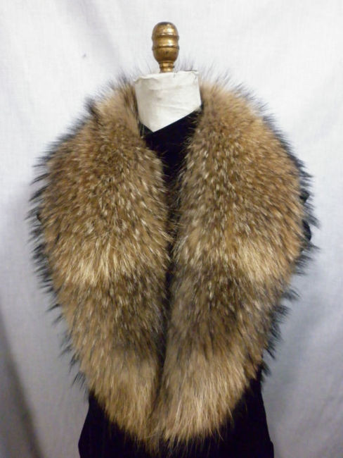 raccoon fur wrap