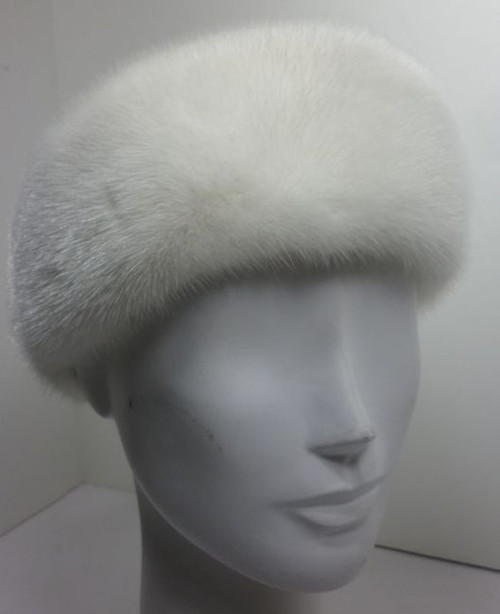 Luxurious Real White Mink Fur Headband