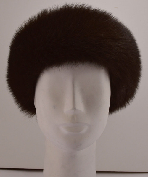 Real Brown Fox Fur Headband