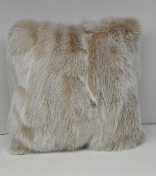 Real fox fur sections pillow