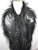 Black Mongolian lamb fur collar genuine
