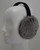 real naturl gray long hair rabbit earmuffs