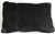Real black rex rabbit fur pillow