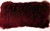 real burgundy mongolian lamb fur pillow