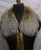 Real Cross Fox Fur Club Collar