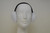 genuine bright white mink fur earwarmers