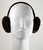 real black shearing lamb fur earmuffs