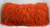 Real Bright Orange Mongolian lamb fur pillow