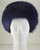 Real navy blue fox fur headband