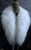 Bright White Mongolian lamb fur collar