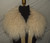 Real Cream Mongolian lamb fur collar