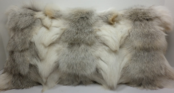 Fawn Light Fox Sections  Fur Real Genuine Pillow new  USA made  cushion