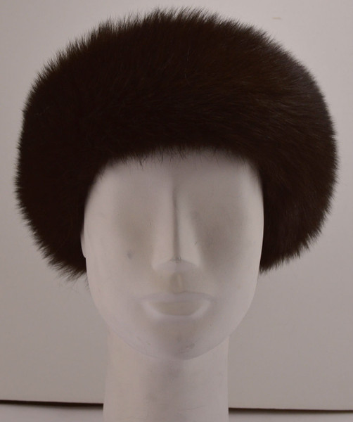 Real Brown Fox Fur Headband